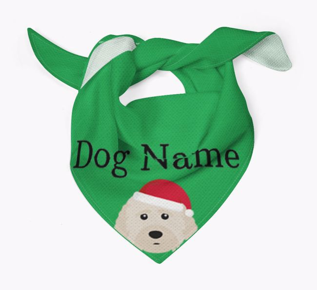 Peeking Christmas Icon: Personalized {breedFullName} Bandana